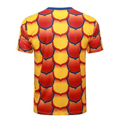 Barca 2024 2025 Yellow Red Short Shirt Set - Image 3