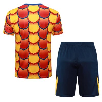 Barca 2024 2025 Yellow Red Short Shirt Set - Image 4
