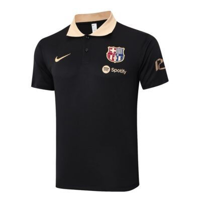 Alternative view of Barca Polo + Pants 2024 2025 Black Beige Training Tracksuit