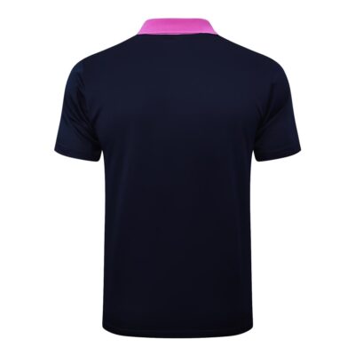 Barca Polo + Pants 2024 2025 Blue Pink Training Tracksuit - Image 3
