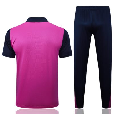 Barca Polo + Pants 2024 2025 Light Pink Training Tracksuit - Image 4