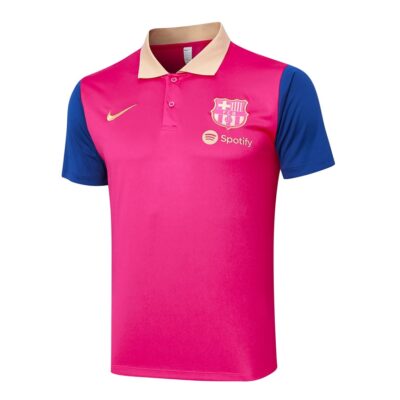 Alternative view of Barca Polo + Pants Training Tracksuit 2024 2025 Pink