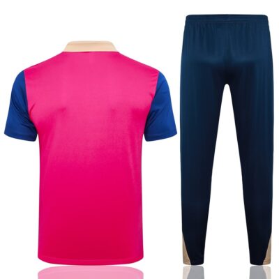Barca Polo + Pants Training Tracksuit 2024 2025 Pink - Image 4