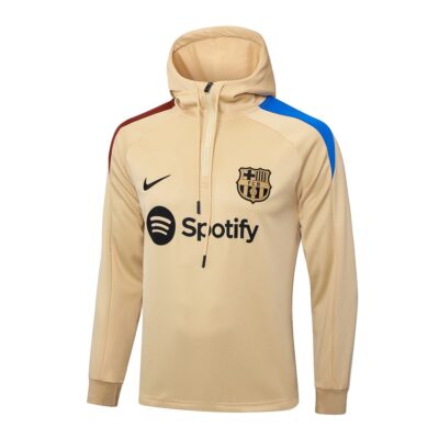 Alternative view of Barca Sweatshirt Hooded Tracksuit 2024 2025 Beige