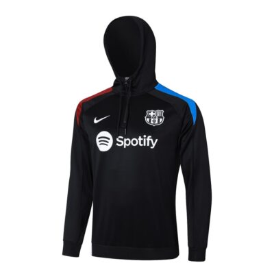 Alternative view of Barca Sweatshirt Hooded Tracksuit 2024 2025 Black
