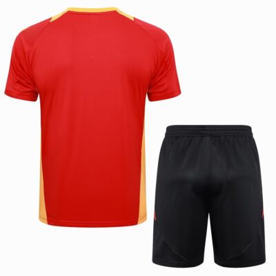 Bayern Munich 2024 2025 Light Red Jersey Shorts Kit - Image 4