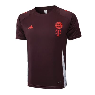 Alternative view of Bayern Munich 2024 2025 Red Soccer Jersey Shorts Set