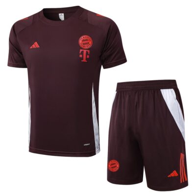 Bayern Munich 2024 2025 Red Soccer Jersey Shorts Set