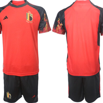 Belgium Blank Red 2022 FIFA World Cup Home Soccer Jersey Suit