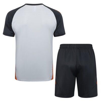 Benfica 2024 2025 White Orange Soccer Jersey Shorts Set - Image 4