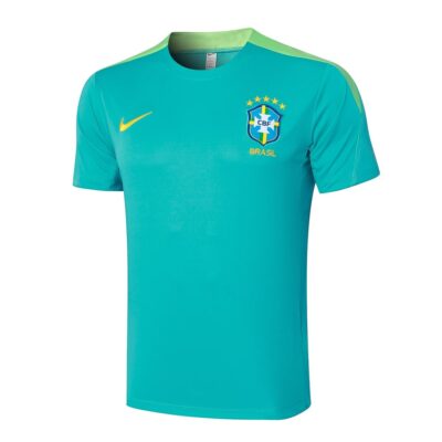 Alternative view of Brazil 2024 2025 Green Soccer Jersey Shorts Set