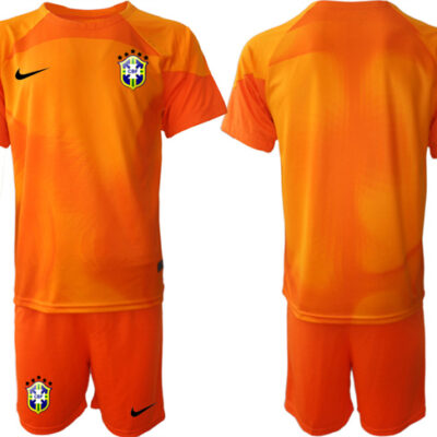 Brazil Red Goalkeeper2022 FIFA World Cup Soccer Jersey Suit