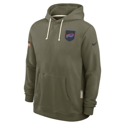 Buffalo Bills 2025 Salute to Service Sideline Standard Issue Dri-FIT Hoodie - Olive - Image 4