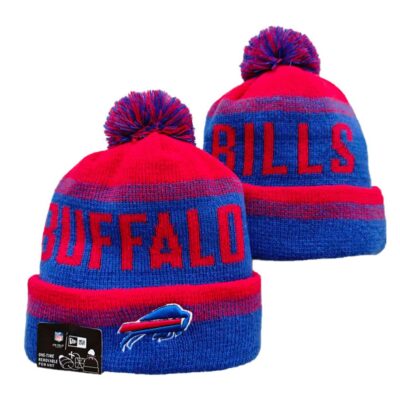 Buffalo Bills Cuffed Knit Hat with Pom