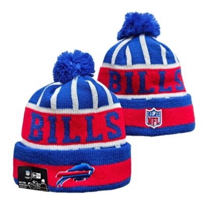 Buffalo Bills Cuffed Knit Hat with Pom