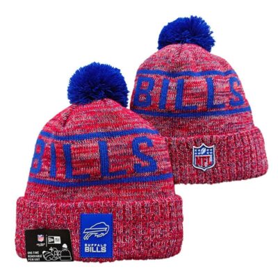 Buffalo Bills Cuffed Knit Hat with Pom