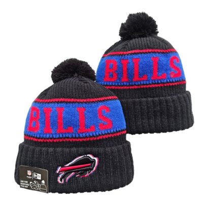 Buffalo Bills Cuffed Knit Hat with Pom