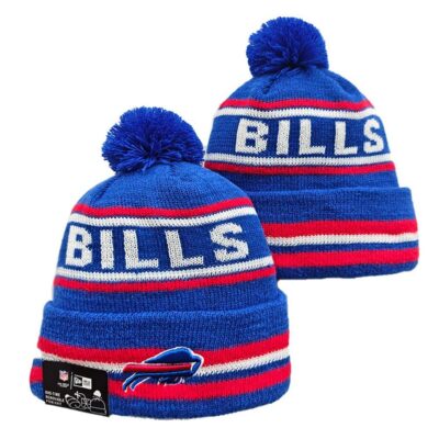 Buffalo Bills Cuffed Knit Hat with Pom