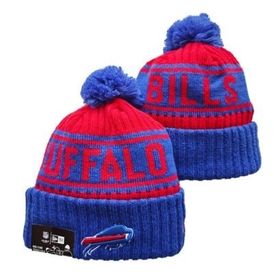 Buffalo Bills Cuffed Knit Hat with Pom