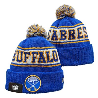Buffalo Sabres Cuffed Knit Hat with Pom
