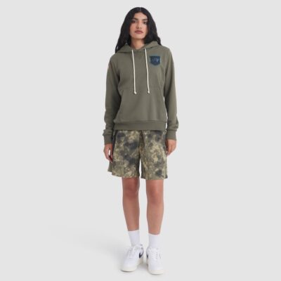 Carolina Panthers Women's 2025 Salute to Service Sideline Standard Issue Dri-FIT Hoodie - Olive - Image 3