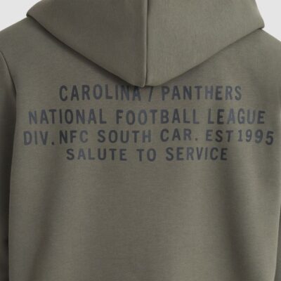 Carolina Panthers Women's 2025 Salute to Service Sideline Standard Issue Dri-FIT Hoodie - Olive - Image 8
