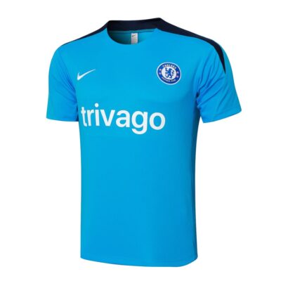 Alternative view of Chelsea 2024 2025 Light Blue Soccer Jersey Shorts Set