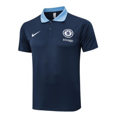 Alternative view of Chelsea Polo + Pants Training Tracksuit 2024 2025 Dark Blue