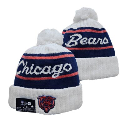 Chicago Bears Cuffed Knit Hat with Pom