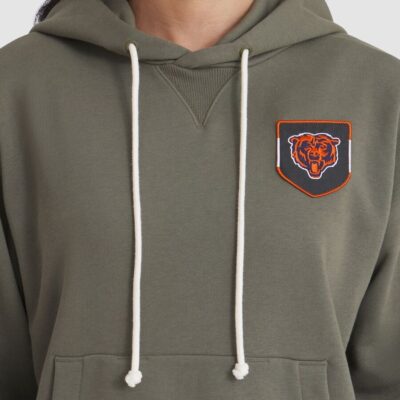 Chicago Bears Women's 2025 Salute to Service Sideline Standard Issue Dri-FIT Hoodie - Olive - Image 4