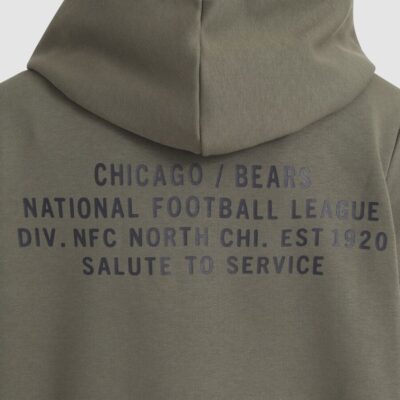 Chicago Bears Women's 2025 Salute to Service Sideline Standard Issue Dri-FIT Hoodie - Olive - Image 8