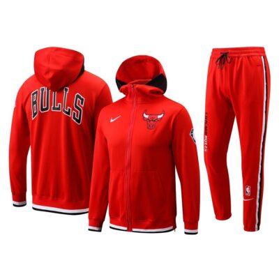Chicago Bulls Hooded Tracksuit Set 22/23 - Red