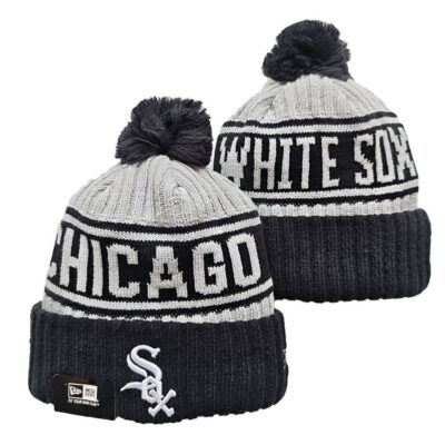 Chicago White Sox Cuffed Knit Hat with Pom