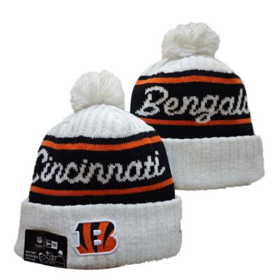 Cincinnati Bengals Cuffed Knit Hat with Pom