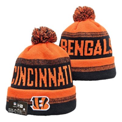 Cincinnati Bengals Cuffed Knit Hat with Pom