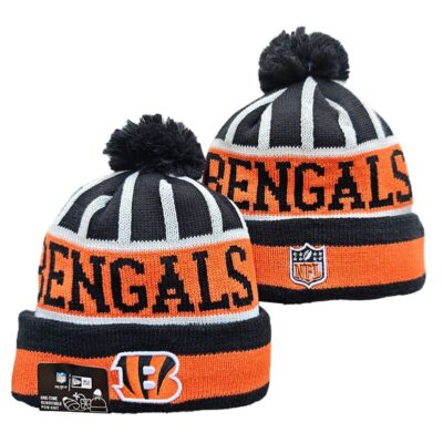 Cincinnati Bengals Cuffed Knit Hat with Pom
