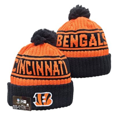 Cincinnati Bengals Cuffed Knit Hat with Pom