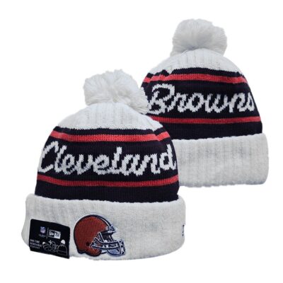 Cleveland Browns Cuffed Knit Hat with Pom