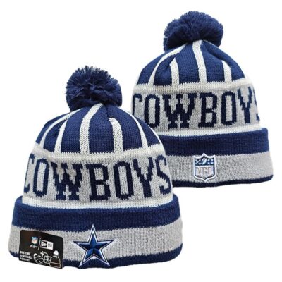 Dallas Cowboys Cuffed Knit Hat with Pom