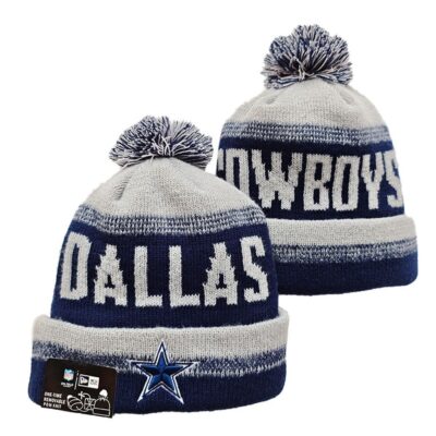 Dallas Cowboys Cuffed Knit Hat with Pom