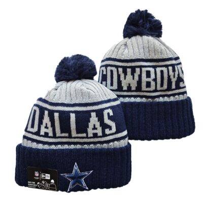 Dallas Cowboys Cuffed Knit Hat with Pom