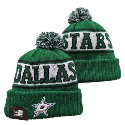 Dallas Stars Cuffed Knit Hat with Pom