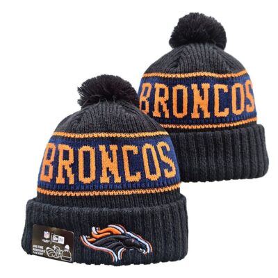 Denver Broncos Cuffed Knit Hat with Pom