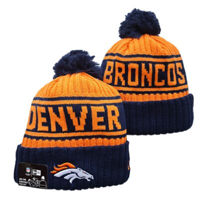 Denver Broncos Cuffed Knit Hat with Pom