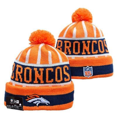 Denver Broncos Cuffed Knit Hat with Pom