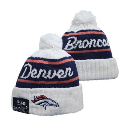 Denver Broncos Cuffed Knit Hat with Pom