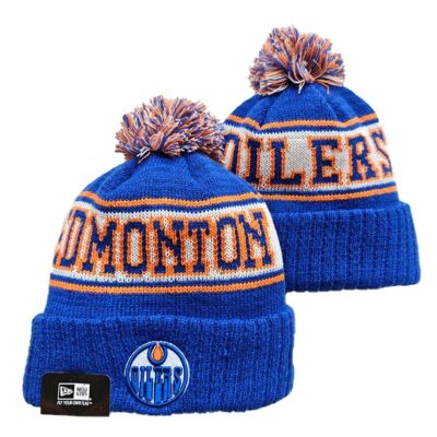 Edmonton Oilers Cuffed Knit Hat with Pom