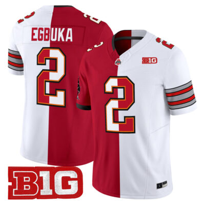 Emeka Egbuka Split Vapor Limited Jersey - Red-White