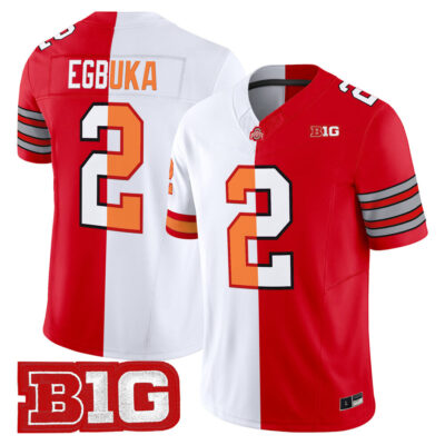 Emeka Egbuka Split Vapor Limited Jersey - Throwback-Red
