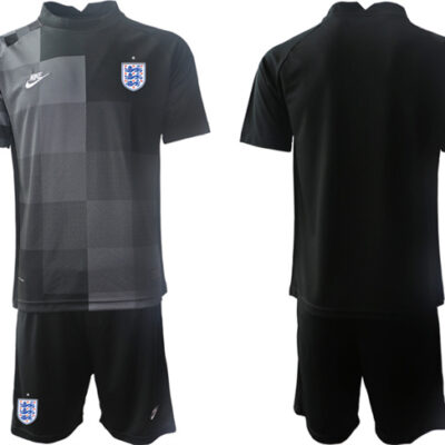 England Custom Custom Black Goalkeeper Soccer Jersey Suit